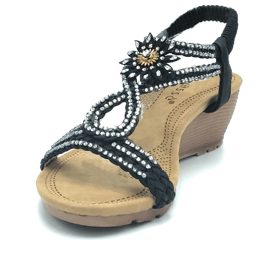 Sandali scarpe aperte estive mare comode donna basse eleganti calzature 36 blu